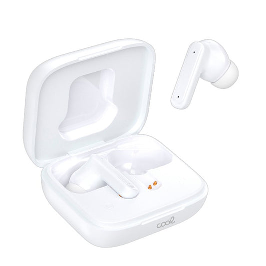 Écouteurs stéréo Bluetooth avec écran LCD Cool Ambient, blancs