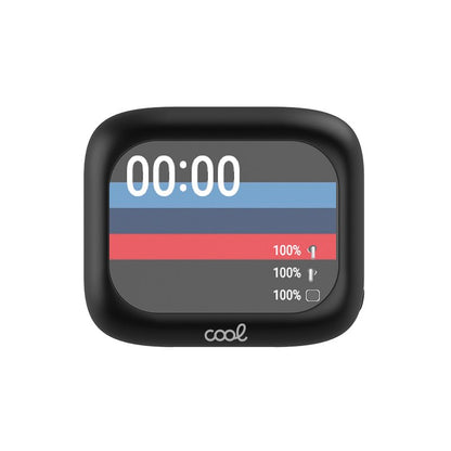 Écouteurs stéréo Bluetooth LCD Cool Ambient Noir