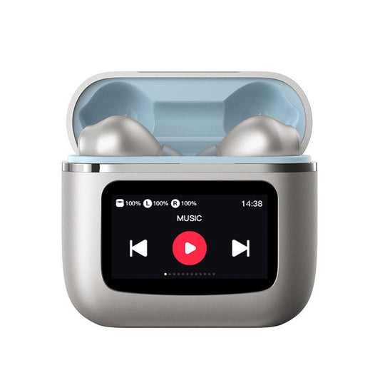 Écouteurs stéréo Bluetooth avec écran LCD Cool Touch, gris