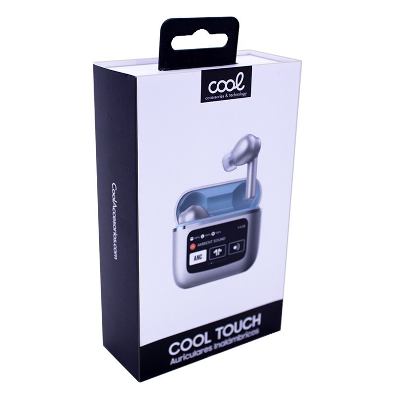 Écouteurs stéréo Bluetooth avec écran LCD Cool Touch, gris