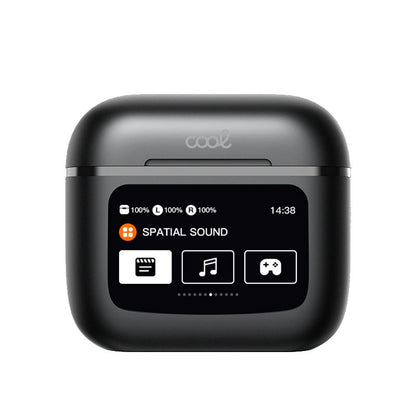 Écouteurs stéréo Bluetooth avec écran LCD Cool Touch, noirs