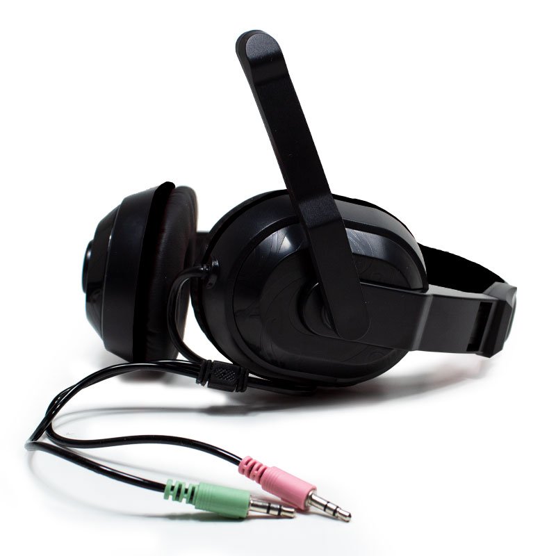 Casque stéréo Dublin Office avec micro, noir
