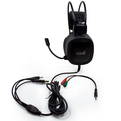 Casque stéréo PC / PS4 / PS5 / Xbox Gaming COOL Houston Adaptateur éclairage + audio