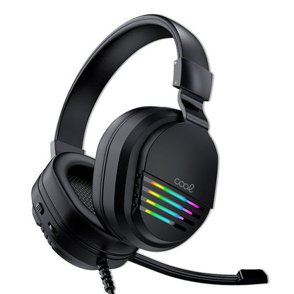 Casque de jeu stéréo Cool Nitro pour PC/PS4/PS5/Xbox avec adaptateurs audio et éclairage