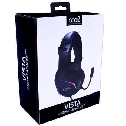 Casque de jeu stéréo COOL Vista pour PC/PS4/PS5/Xbox avec audio adaptatif et éclairage