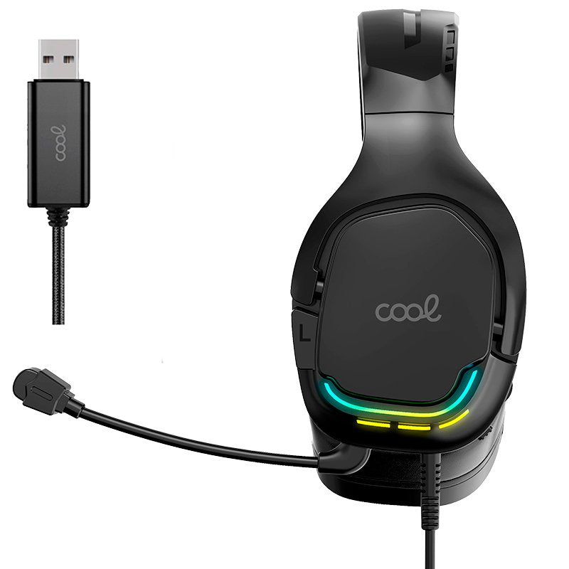 Casque de jeu stéréo PC / PS4 / PS5 / Xbox LED RGB COOL Tuned USB 7.1