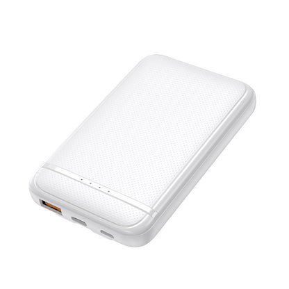 Batterie externe Power Bank 5000 mAh COOL (2 câbles : TYPE C / Lightning) Blanc