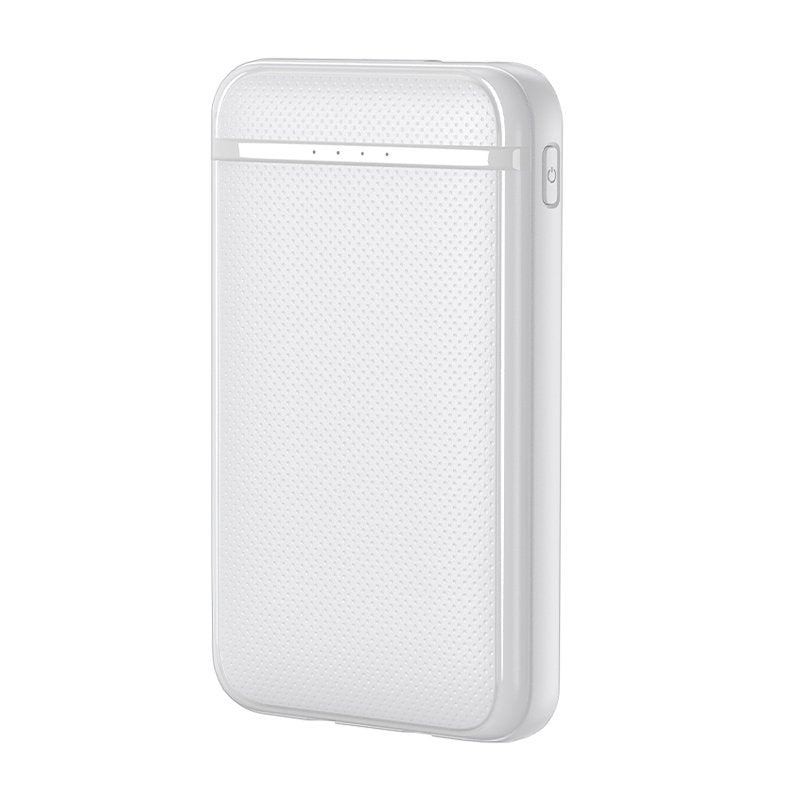 Batterie externe Power Bank 5000 mAh COOL (2 câbles : TYPE C / Lightning) Blanc