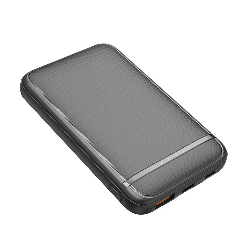 Batterie externe Power Bank 5000 mAh COOL (2 câbles : TYPE C / Lightning) Noir