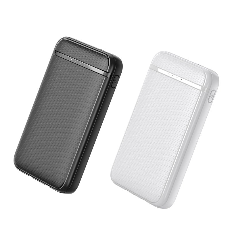Batterie externe Power Bank 5000 mAh COOL (2 câbles : TYPE C / Lightning) Noir