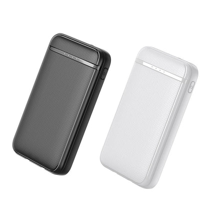 Batterie externe Power Bank 5000 mAh COOL (2 câbles : TYPE C / Lightning) Noir