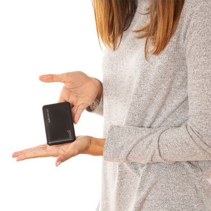 Batterie externe Power Bank 5000 mAh Cool Cuir Noir