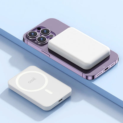 Bateria Externa Universal MAGNÉTICA Power Bank Qi 5000 mAh COOL Blanco