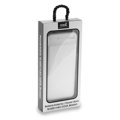 Batterie externe universelle 10 000 mAh (2 x USB / 2 A) COOL Boston White