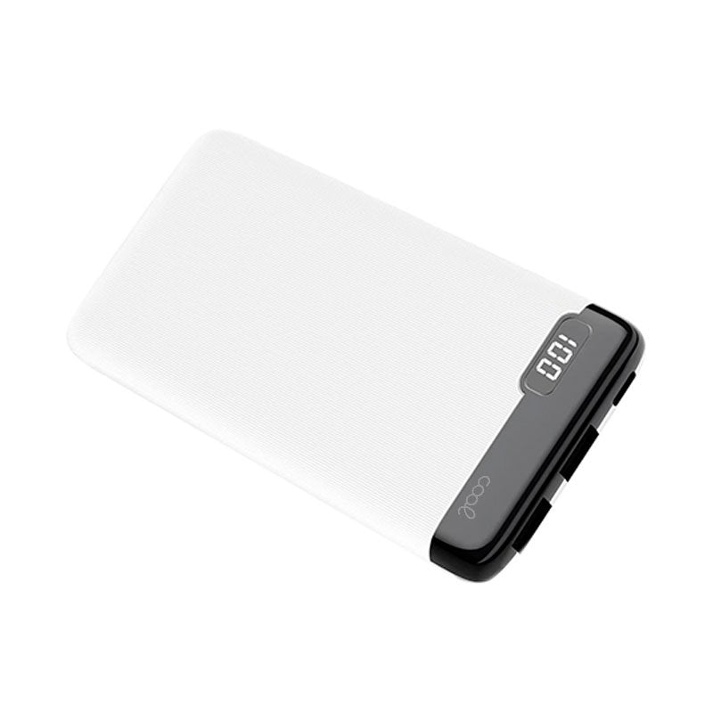 Batterie externe universelle 10 000 mAh (2 x USB / 2 A) COOL Slim Blanc