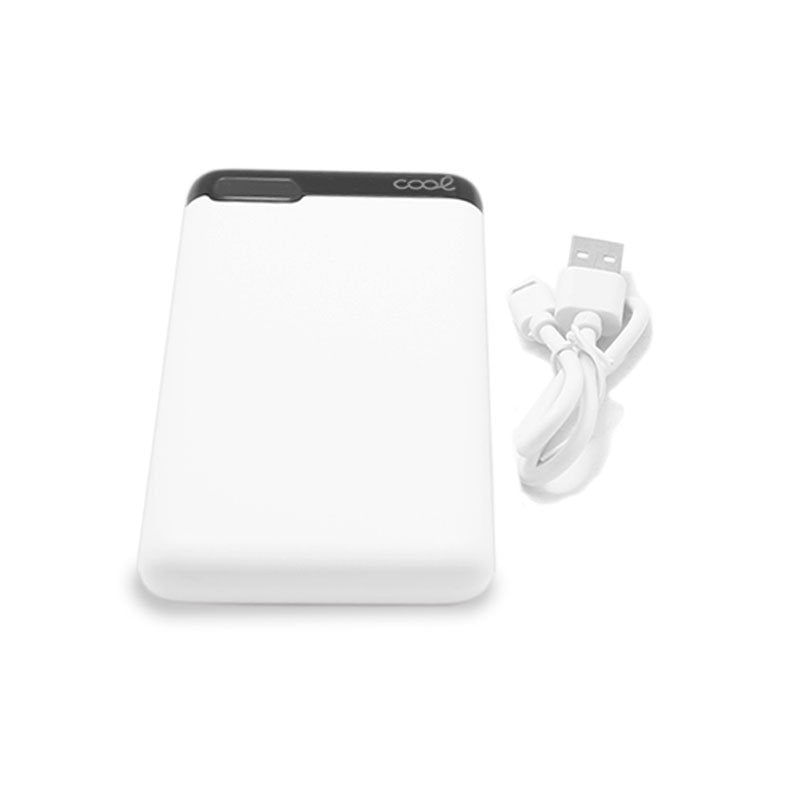 Batterie externe universelle 10 000 mAh (2 x USB / 2 A) COOL Slim Blanc