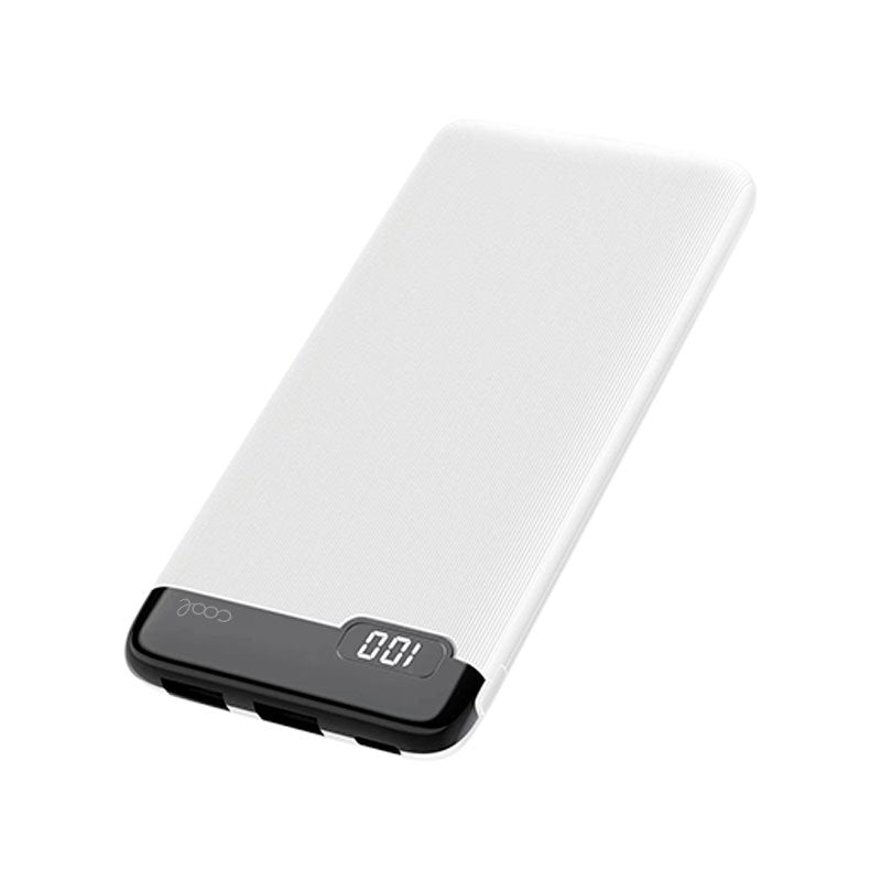 Batterie externe universelle 10 000 mAh (2 x USB / 2 A) COOL Slim Blanc