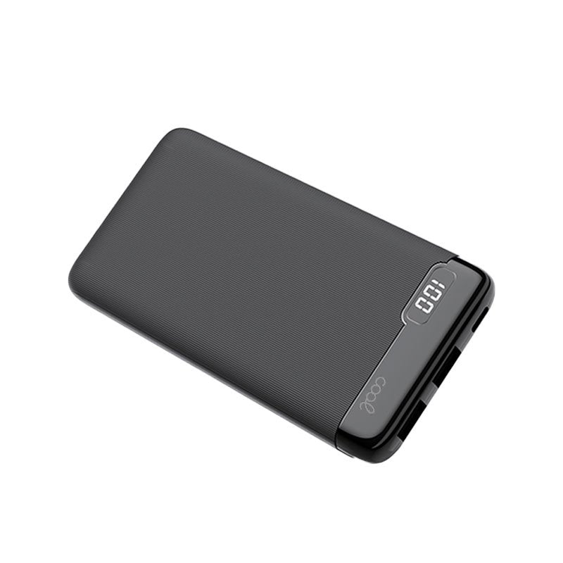 Batterie externe universelle 10 000 mAh (2 x USB / 2 A) COOL Slim Noir