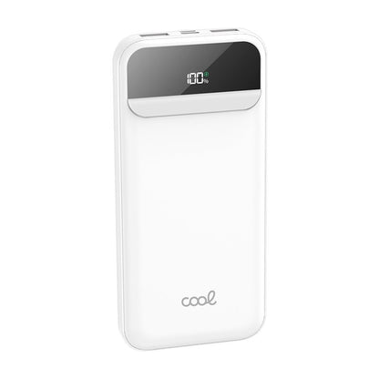 Batterie externe universelle Power Bank 10 000 mAh, charge rapide 22,5 W (3 câbles), blanche