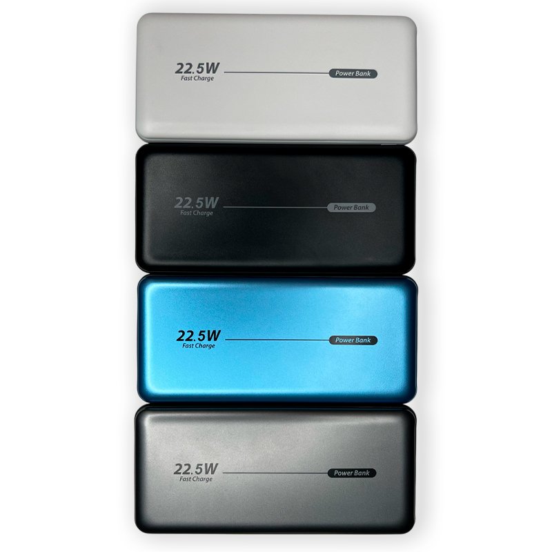 Batterie externe universelle Power Bank 10 000 mAh PD 22,5 W (2 câbles) Blanc