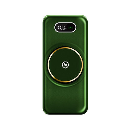 Batterie externe universelle Power Bank 10 000 mAh + chargement sans fil Qi (4 connexions) Vert