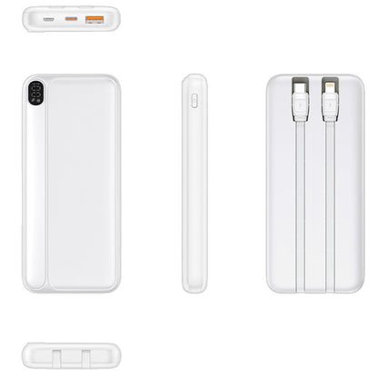 Batterie externe universelle 10 000 mAh (Type C / Lightning) COOL Grip Blanc