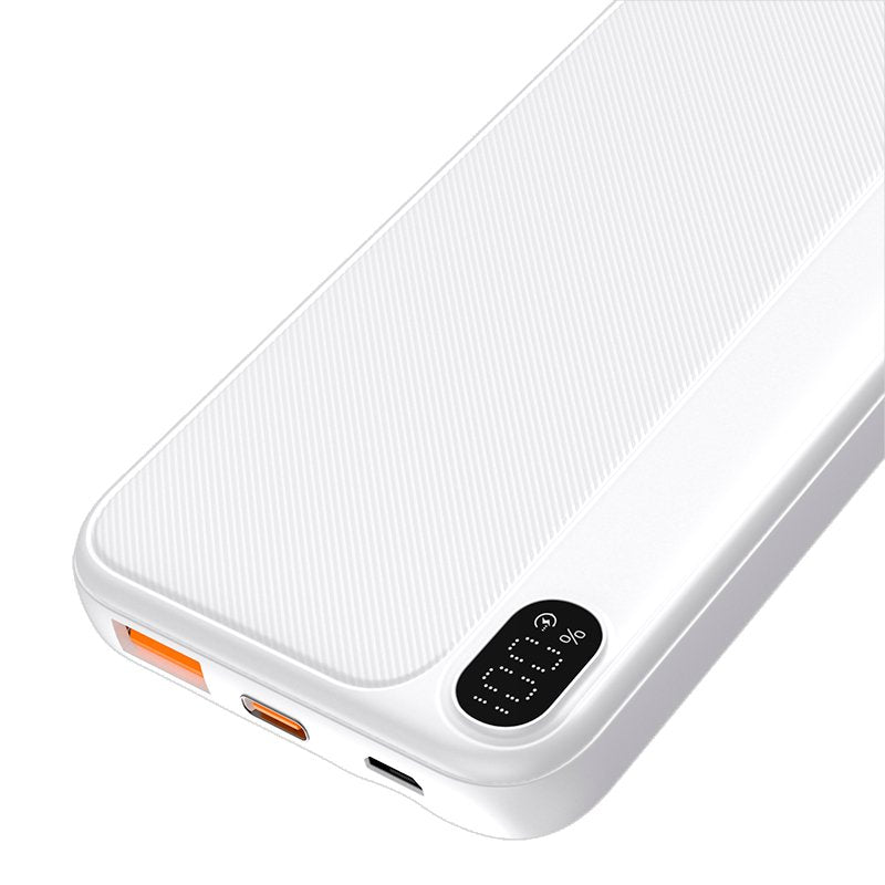 Batterie externe universelle 10 000 mAh (Type C / Lightning) COOL Grip Blanc