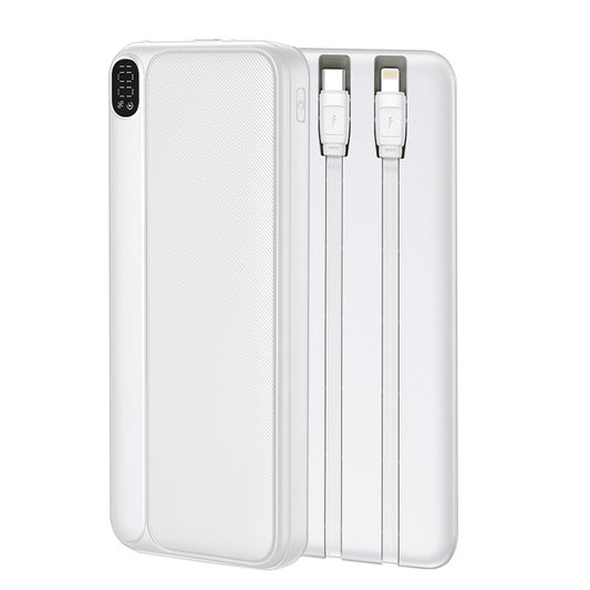 Batterie externe universelle 10 000 mAh (Type C / Lightning) COOL Grip Blanc