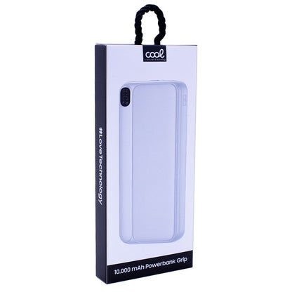 Batterie externe universelle 10 000 mAh (Type C / Lightning) COOL Grip Blanc