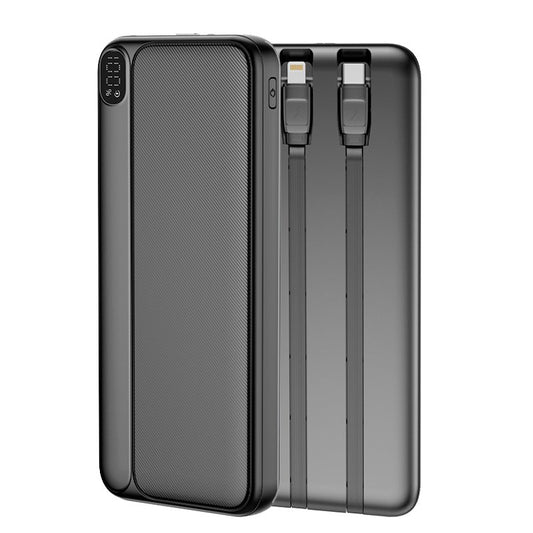 Batterie externe universelle 10 000 mAh (Type C / Lightning) Cool Grip Noir
