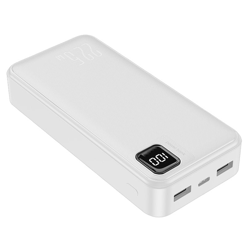 Batterie externe universelle 22,5 W 20 000 mAh (Type C / Lightning) Blanc froid