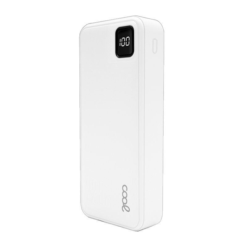 Batterie externe universelle 22,5 W 20 000 mAh (Type C / Lightning) Blanc froid