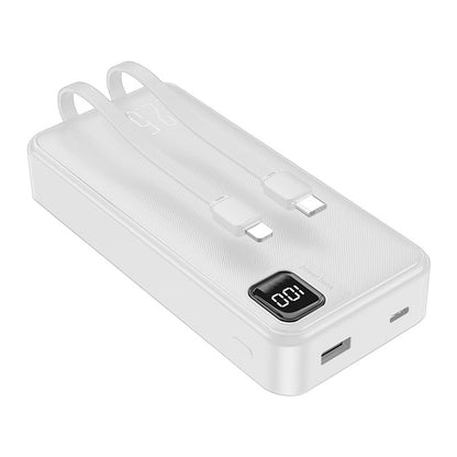 Batterie externe universelle 22,5 W 20 000 mAh (Type C / Lightning) Blanc froid