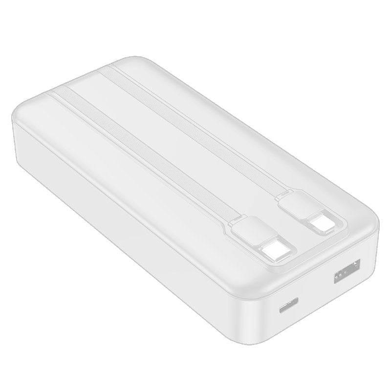 Batterie externe universelle 22,5 W 20 000 mAh (Type C / Lightning) Blanc froid