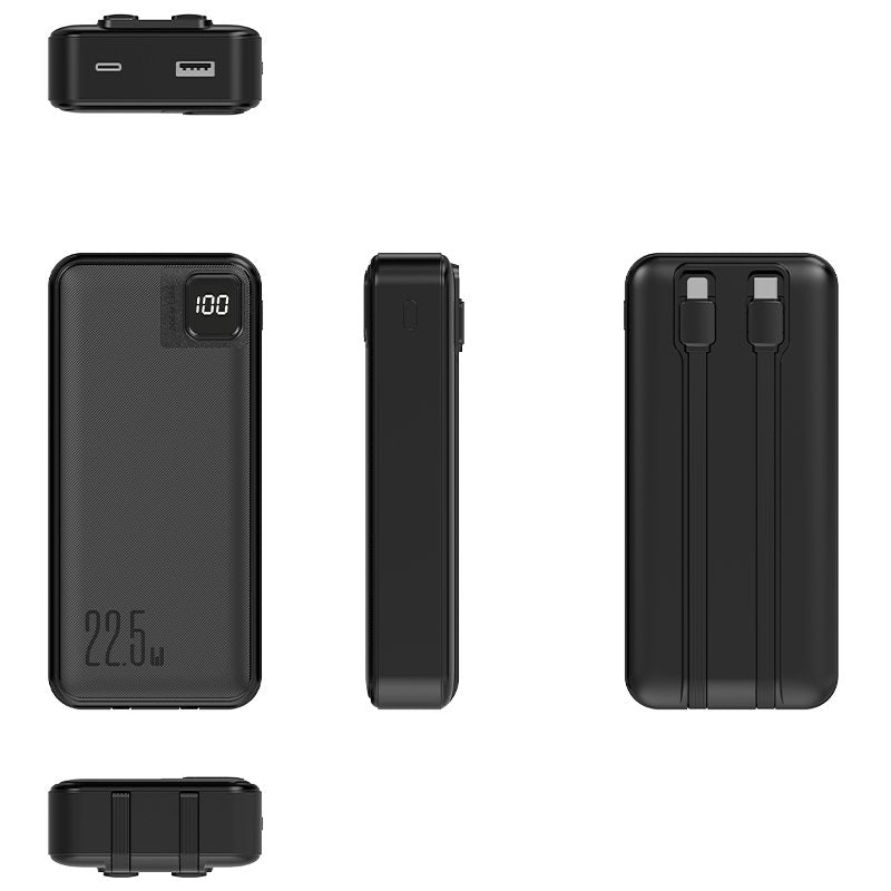 Batterie externe universelle 22,5 W 20 000 mAh (Type-C / Lightning) COOL Noir