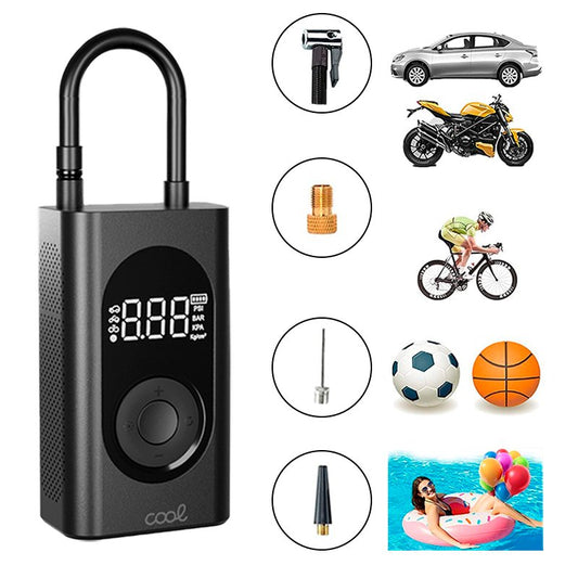 Gonfleur sans fil, batterie externe + batterie externe 4 000 mAh, COOL