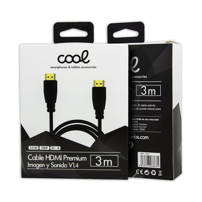 Câble audio-vidéo universel HDMI vers HDMI (3 mètres) Ultra 4K COOL