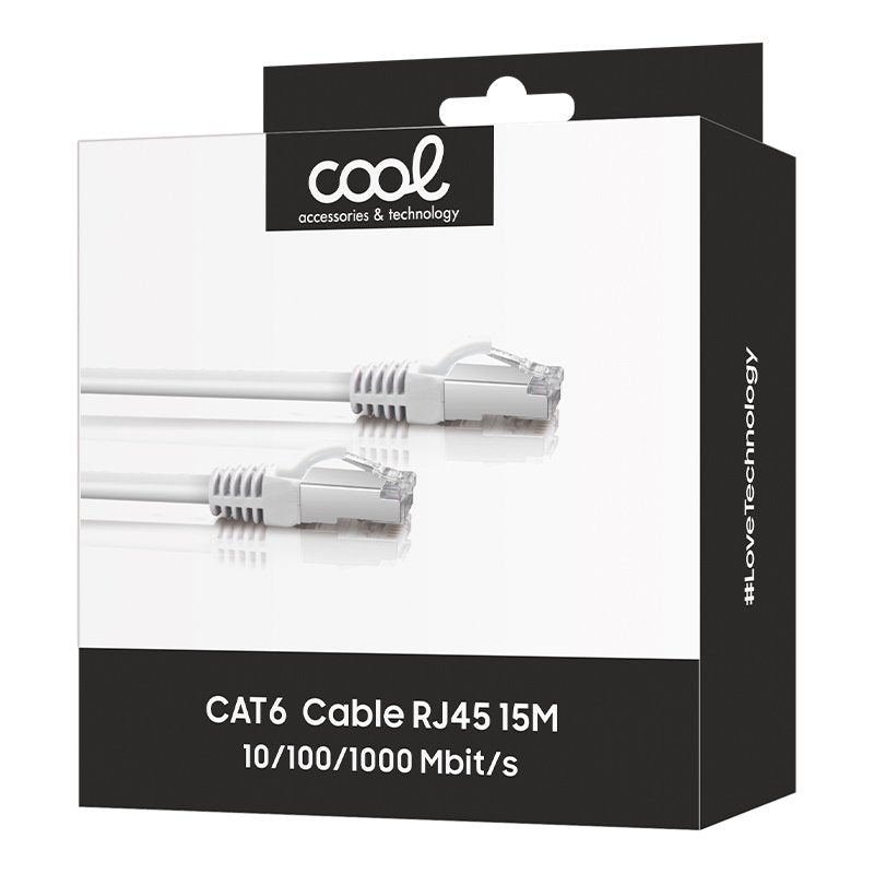 Câble réseau Internet universel CAT6 RJ45 15 mètres COOL