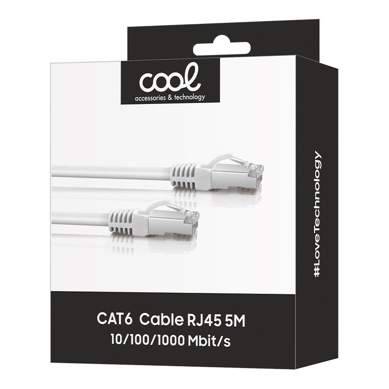 Câble réseau Internet universel CAT6 RJ45 (5 mètres) COOL