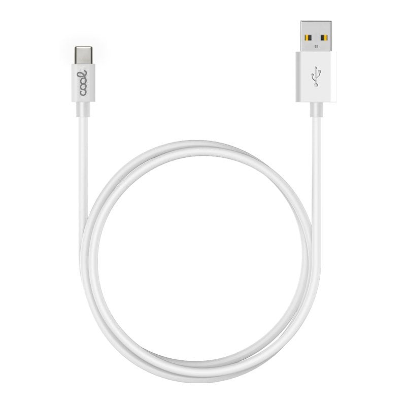 Câble USB universel compatible COOL TYPE-C (3 mètres) Blanc 2,4 A