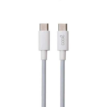 Câble USB universel compatible COOL TYPE-C vers TYPE-C (3 mètres) Blanc 3 A