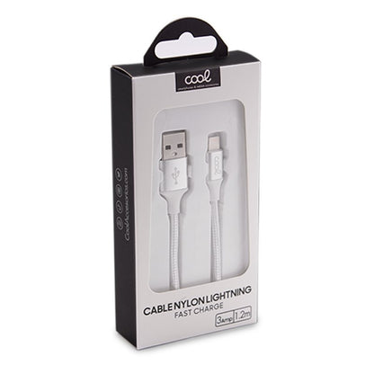 Câble USB Lightning universel en nylon COOL pour iPhone / iPad (1,2 mètre)