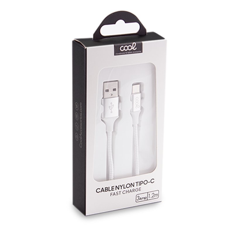 Câble USB universel de type C en nylon COOL (1,2 mètre)