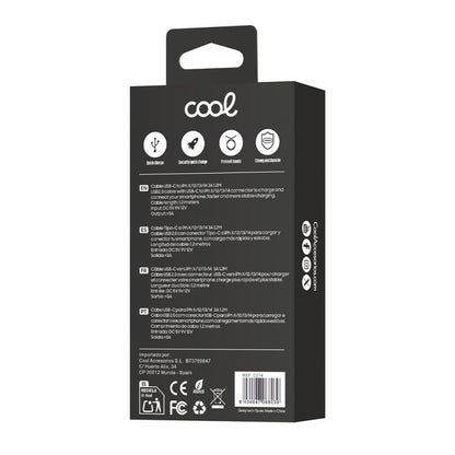 Cable USB COOL Nylon Universal Tipo C a Lightning (1.2 metros)