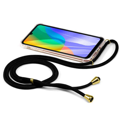 Coque cool pour Huawei Y6p avec cordon noir