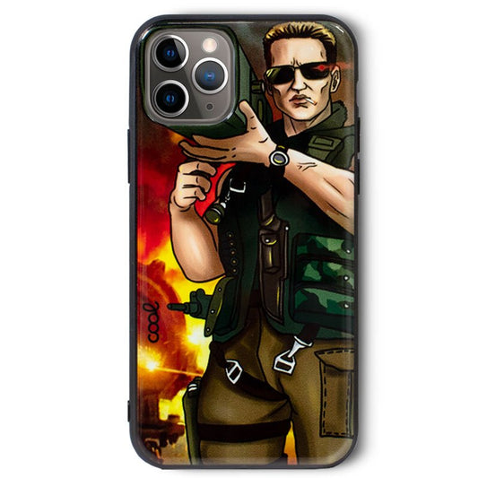 Coque iPhone 11 Pro cool avec des dessins de bazooka