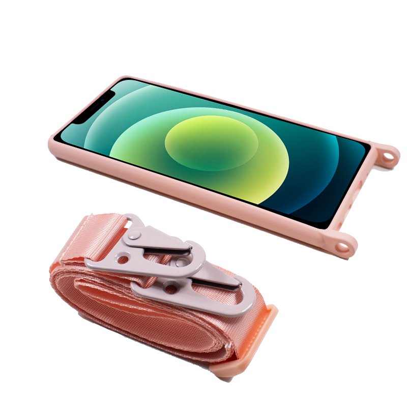 Coque cool pour iPhone 12/12 Pro Ruban rose