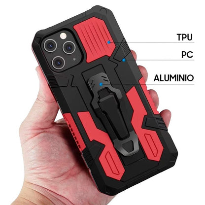 Coque rigide à clip pour iPhone 12/12 Pro, rouge