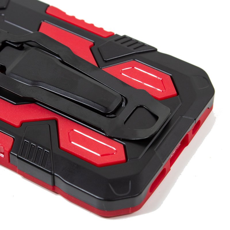 Coque rigide à clip pour iPhone 12/12 Pro, rouge