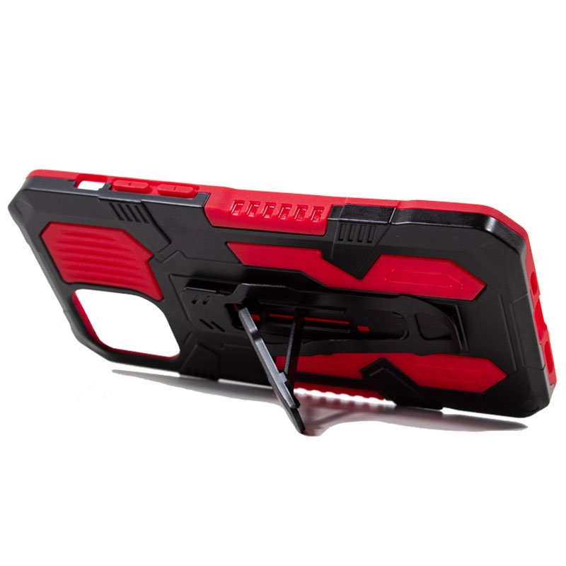 Coque rigide à clip pour iPhone 12/12 Pro, rouge